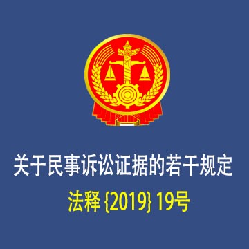 关于民事诉讼证据的若干规定